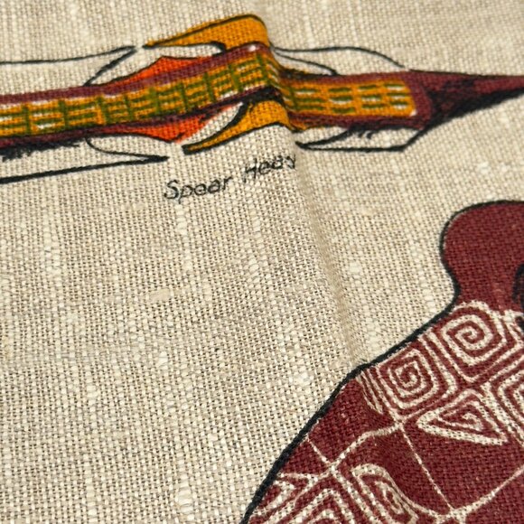 Heil Aboriginal Art Australia 100% Pure Linen Kitchen Tea Towel Flax 18x30 - Picture 12 of 16